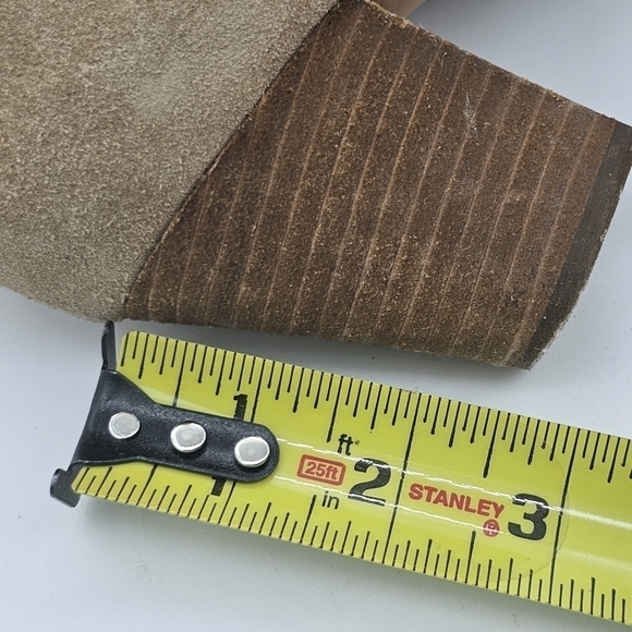 Madewell Sz 6 1/2 Billie Bootie Otter Beige E0192 Tan Zip Up Suede - Picture 12 of 13